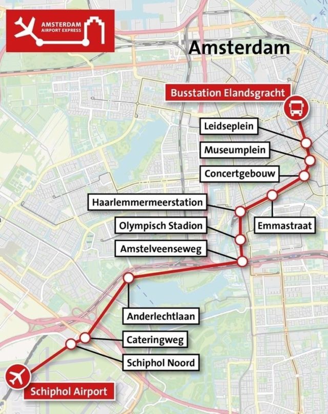 Amsterdam Flughafen Express Bus