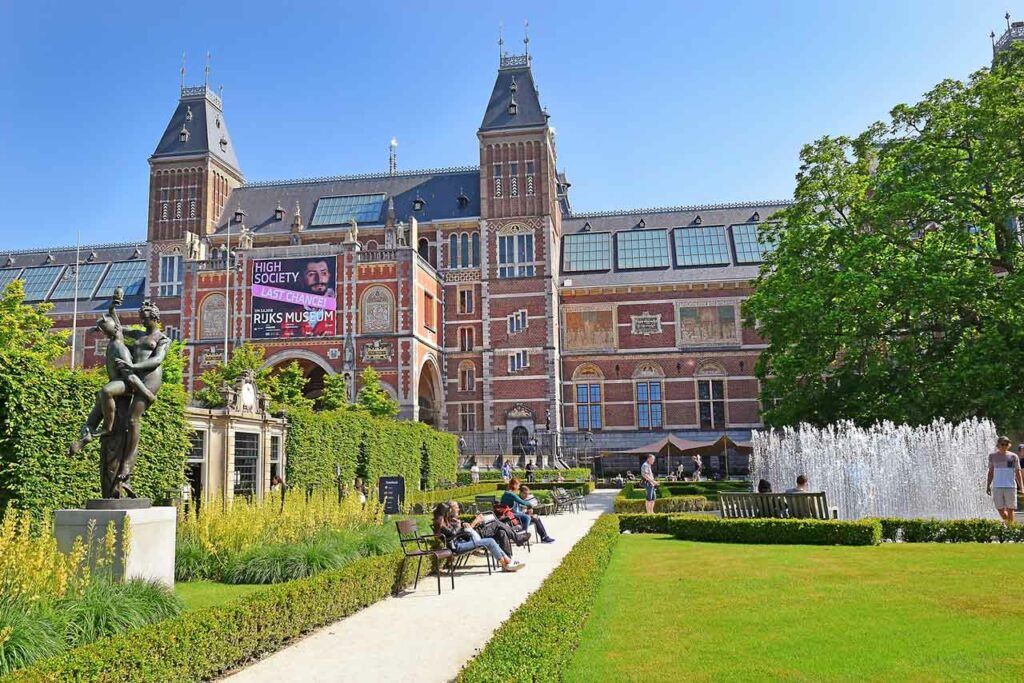 The gardens of the Rijksmuseum