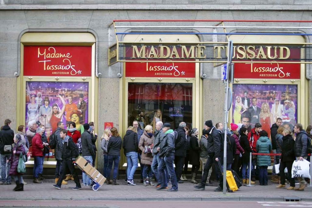 Waiting times Madame Tussauds Amsterdam