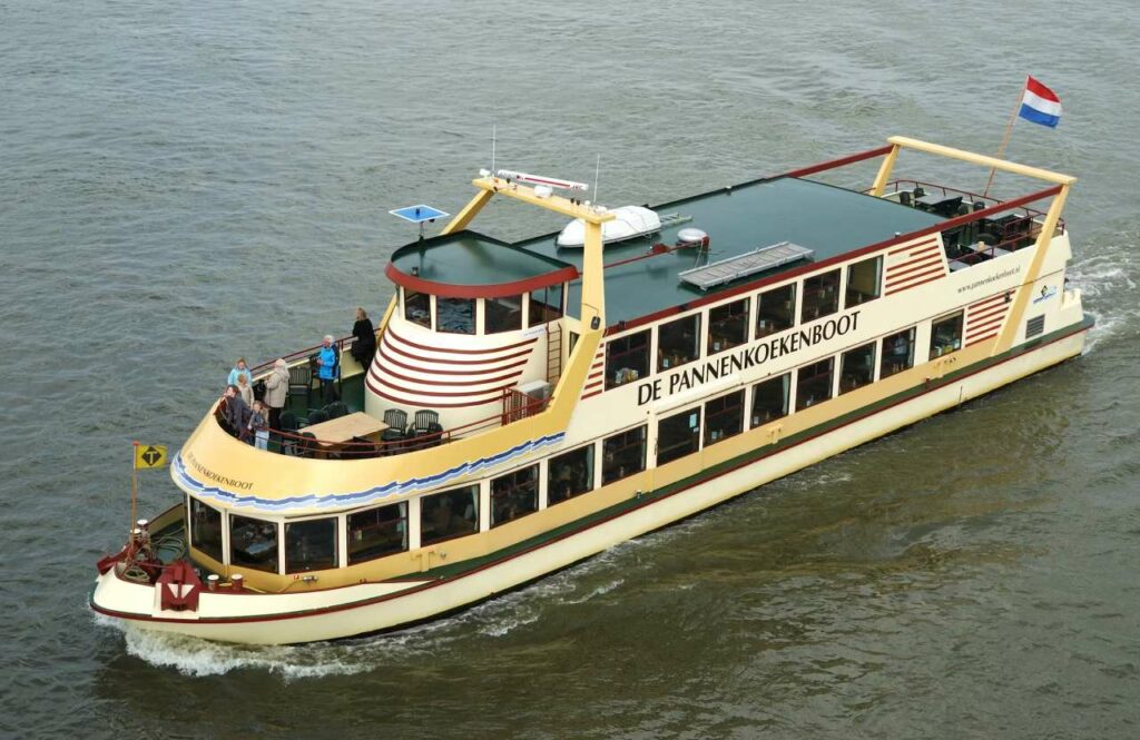 Amsterdam: Boat Cruise from NDSM + Unlimited Dutch Pancakes